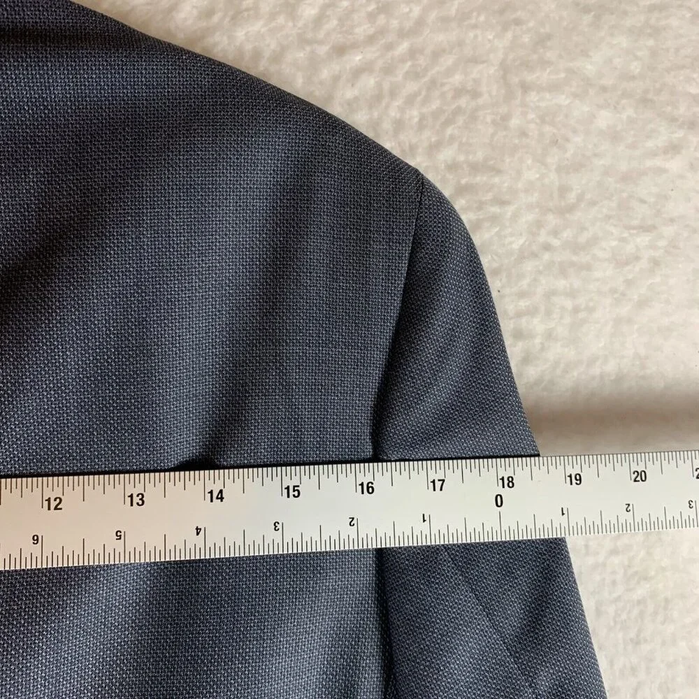 Banana Republic x Marzotto Blazer Jacket Men's 40 Gray Wool Modern Slim Fit 9660